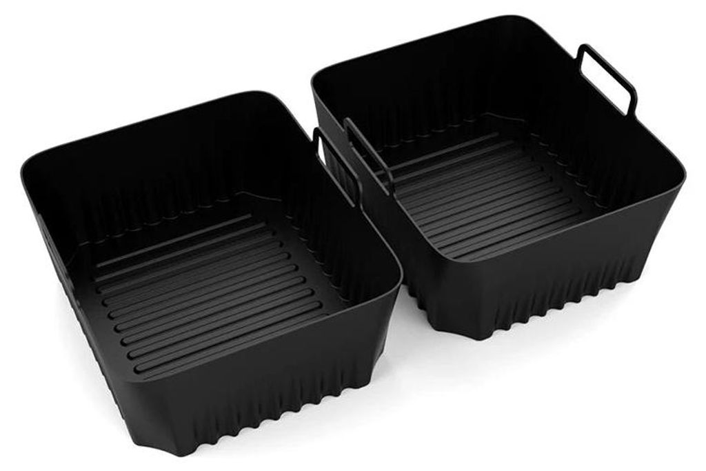 Silikon-Luftfritteuse-Einlage für NinjaAF500, antihaftbeschichtet, hitzebeständig, leicht zu reinigen, Kochzubehör, Luftfritteuse-Korb, Luft-Bra...