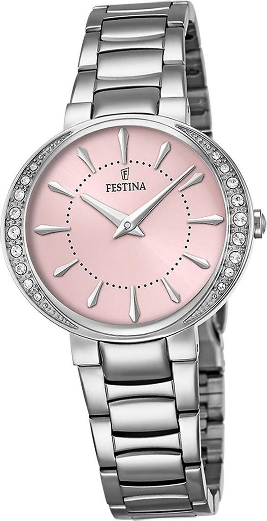 Festina Damenuhr Boyfriend Armbanduhr Edelstahl silber D2UF20686/2