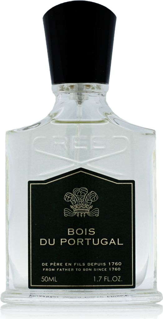 A clear, front-facing product shot of a bottle of Creed Bois du Portugal Eau de Toilette.