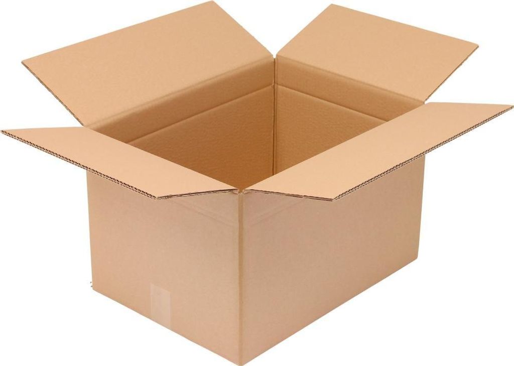 Faltkarton 2-wellig Maße 500x370x310mm B3 Qualität 2.30BC braun braun