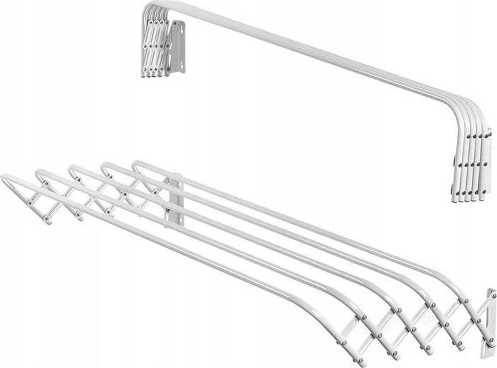 Wandwäschetrockner - Scherenmodell - Breite 100 cm - Ausziehbar & klappbar - Platzsparend - Für Bad/Waschküche