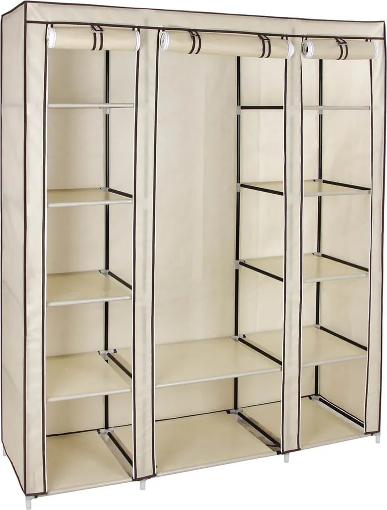 Armoire de rangement modulable 175 x 150 cm avec étagères renforcées