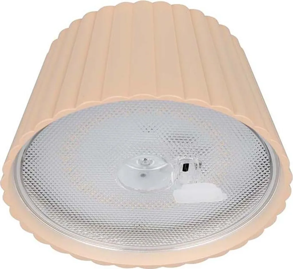 Lampadaire LED en métal couleur sable avec variateur tactile IP44 H123 - 8