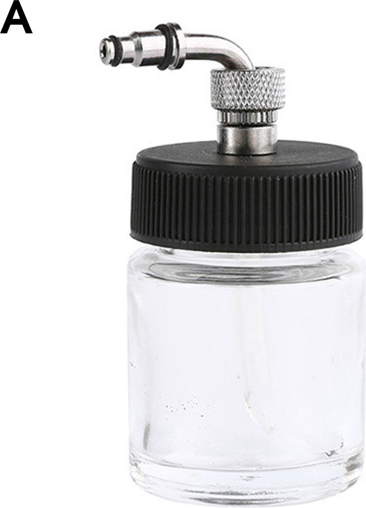 22cc Airbrush Cup Anti -Korrosion Stabiles Glas Transparent Airbrush Aufbewahrungsflasche für Nagelkunst-A