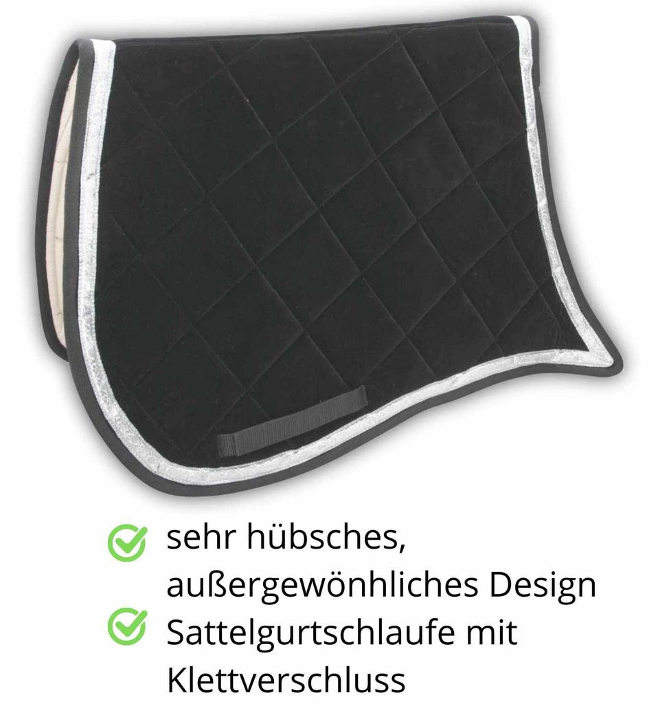 AMKA spanische Barock Schabracke mit silberfarbener Produktbild 