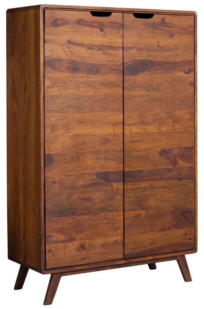 MASSIVMOEBEL24 Highboard Sheesham 90x40x145 walnuss Produktbild 