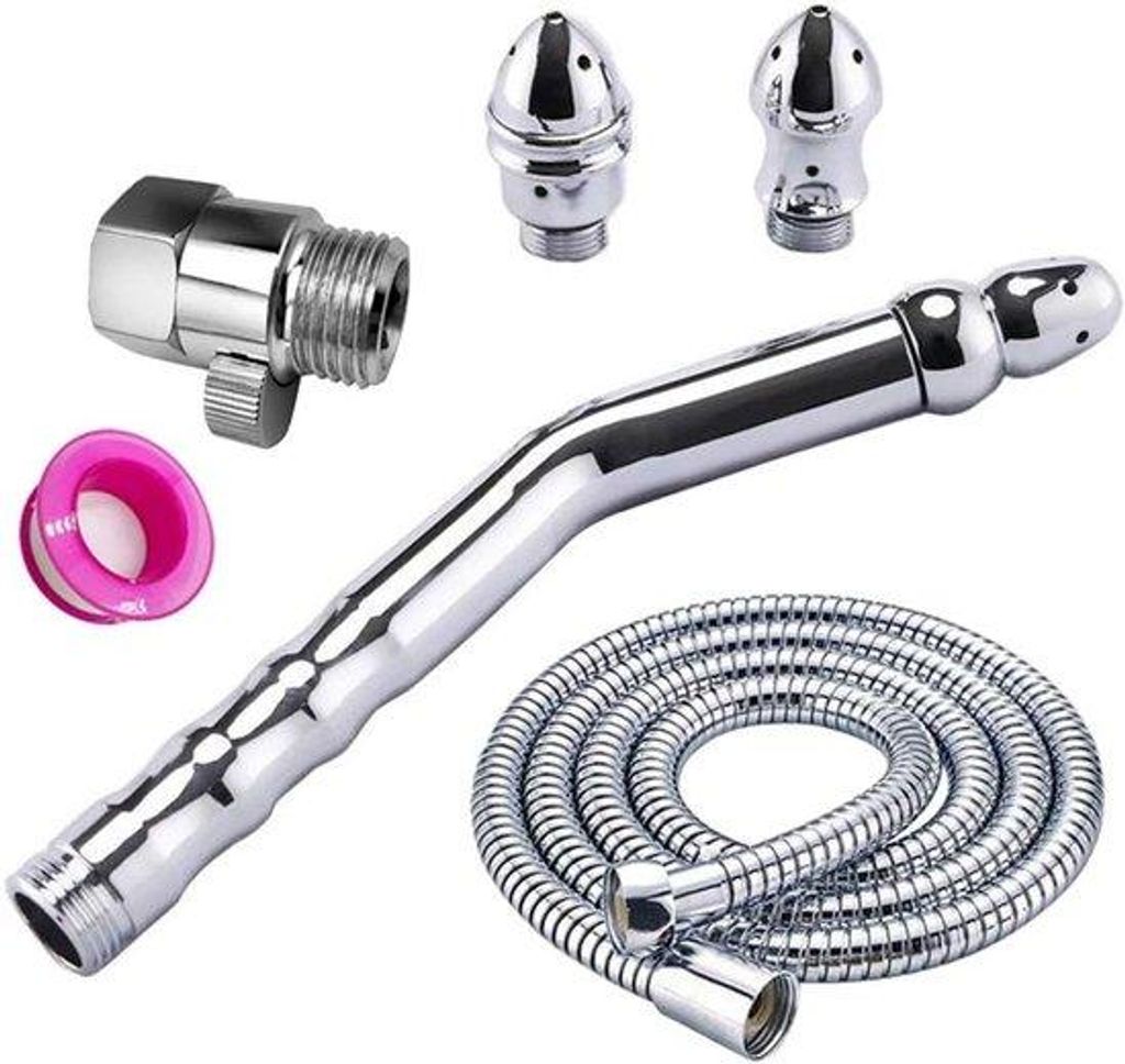 Zakřivená ruční sprcha pro klystýr a bidet se 3 sprchovými Obrázek produktu 