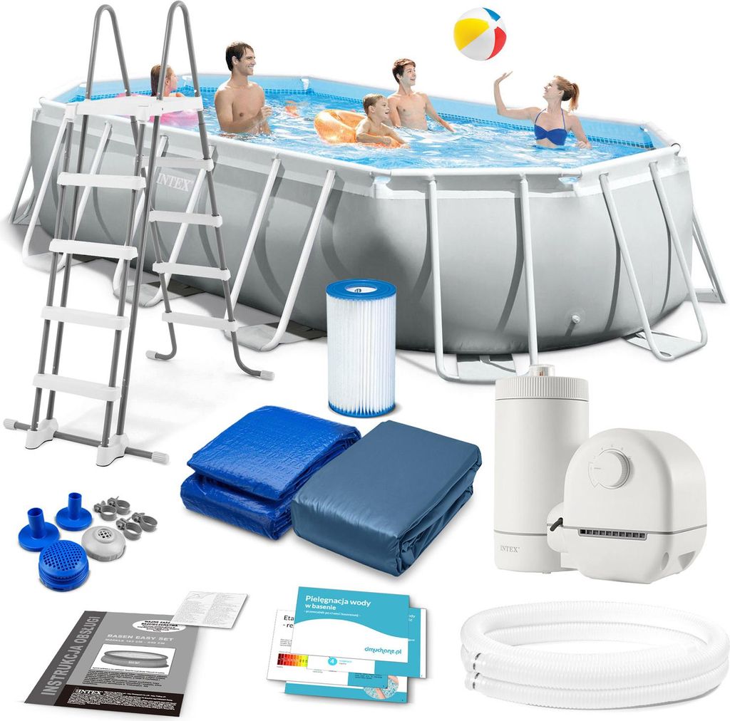Piscine tubulaire 503 x 274 x 122 cm 12 en 1 INTEX 26796 Image du produit 