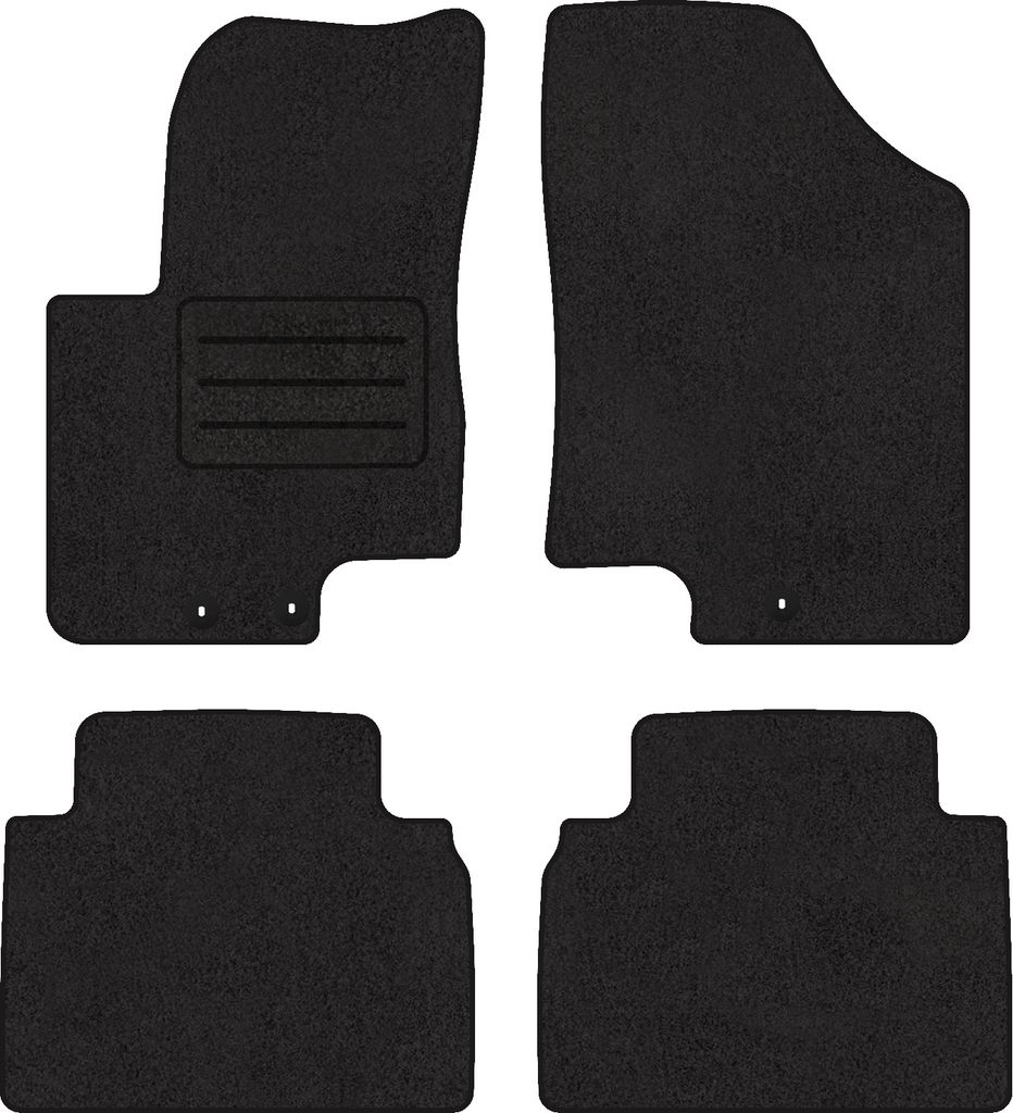 Tappetini BASIC in velluto nero per: Hummer H3 SUV (2005-2010