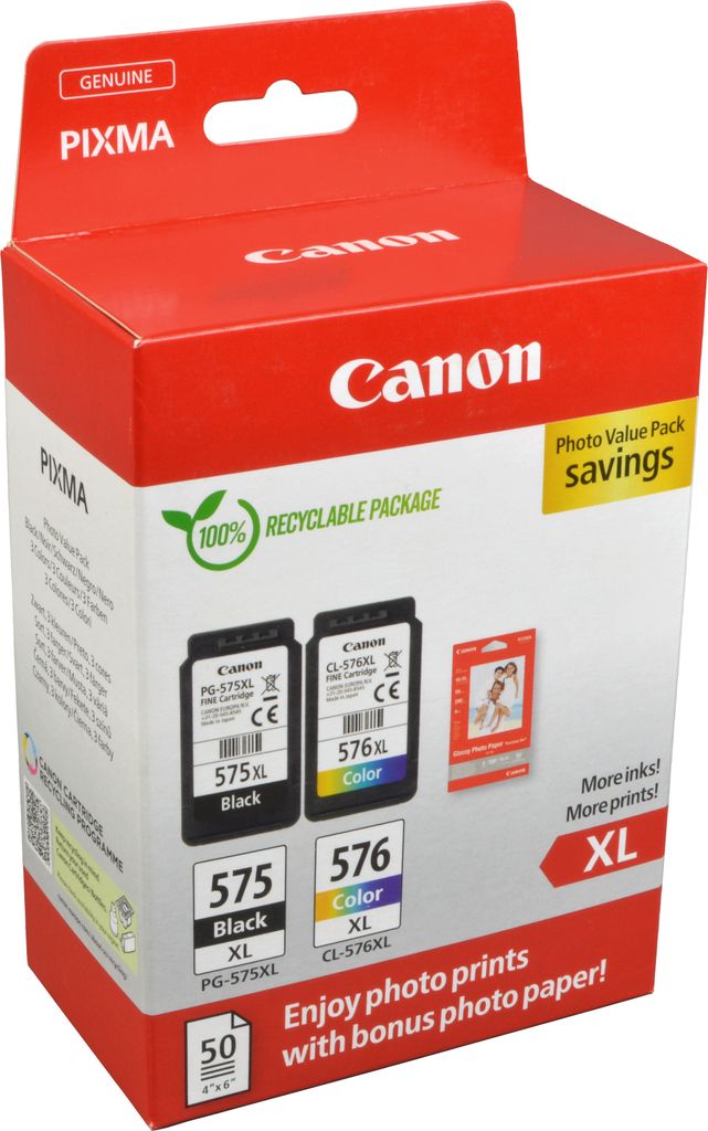 Canon PG-575XL /CL-576XL Photo Value Pack, Hohe (XL-) Produktbild 