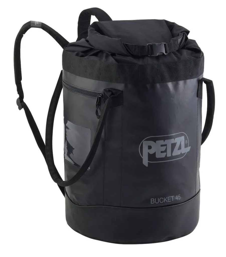 Sac Bucket 45 Petzl en Bâche TPU Résistante avec Fermeture Enroulable