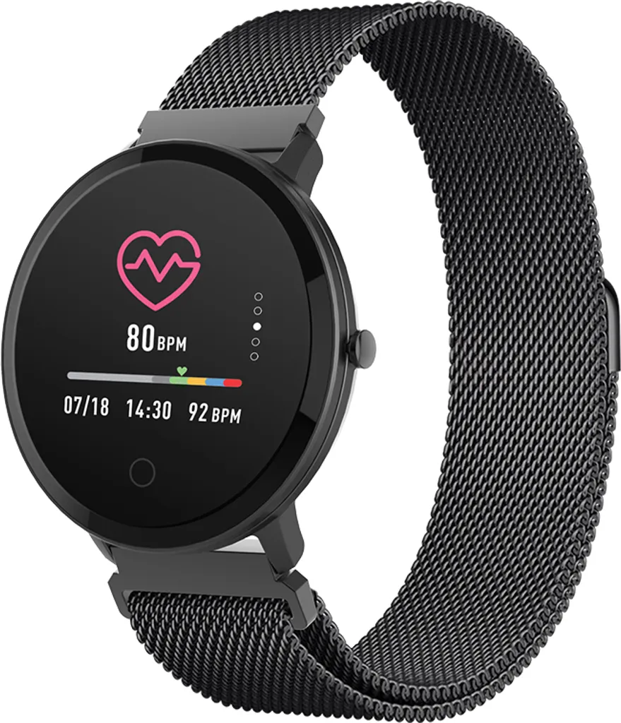 Forever SB-320 ForeVive GSM093542 - Montre Connectée Noire Élégante