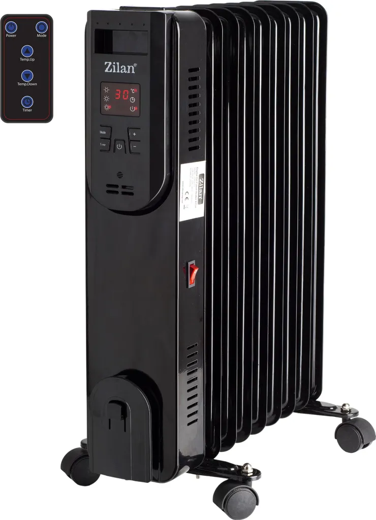 Zilan ZLN-3031 Stufa a Olio 9 Elementi: Calore Dolce e Sicuro per la Casa