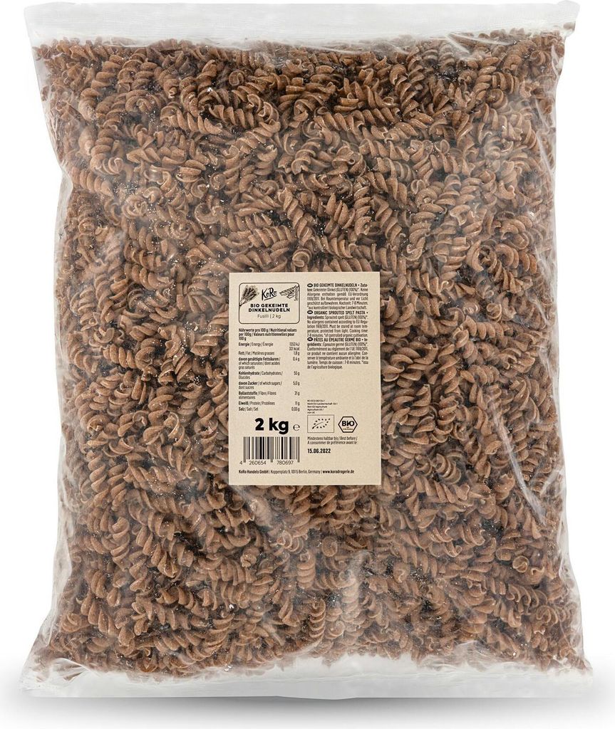 KoRo I Gekeimte Dinkelnudeln 2 kg