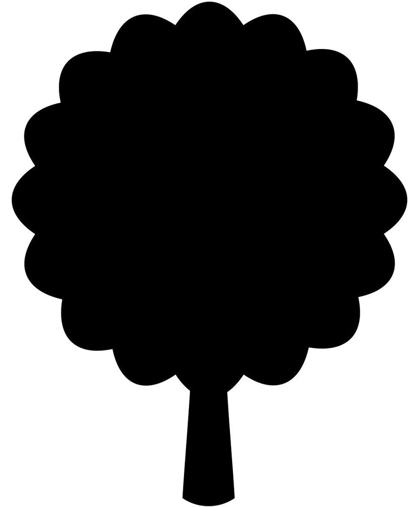 Kreidetafel-Wandaufkleber – abwischbarer, selbstklebender Wandaufkleber – Schieferbaum – 145 x 115 cm