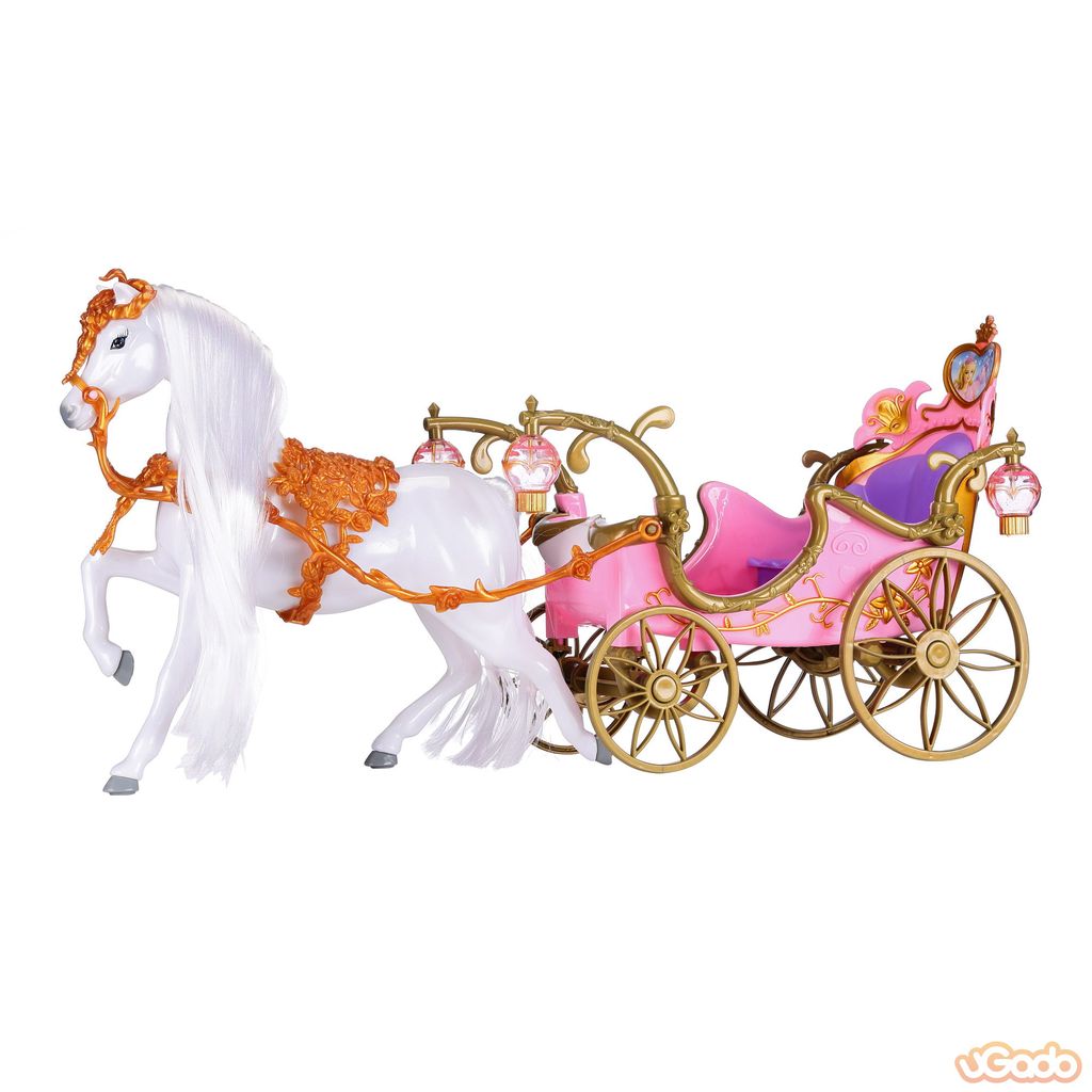 Kutsche mit Pferd Prinzessinnenkutsche Zauberkutsche Spielzeugkutsche Princess 
