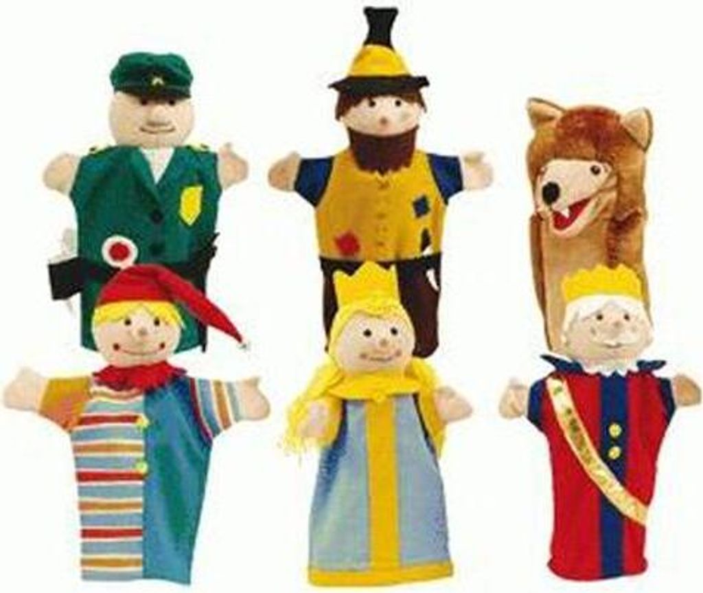 roba Punch and Judy figurky z látky, sada 6 loutek, loutky Obrázek produktu 