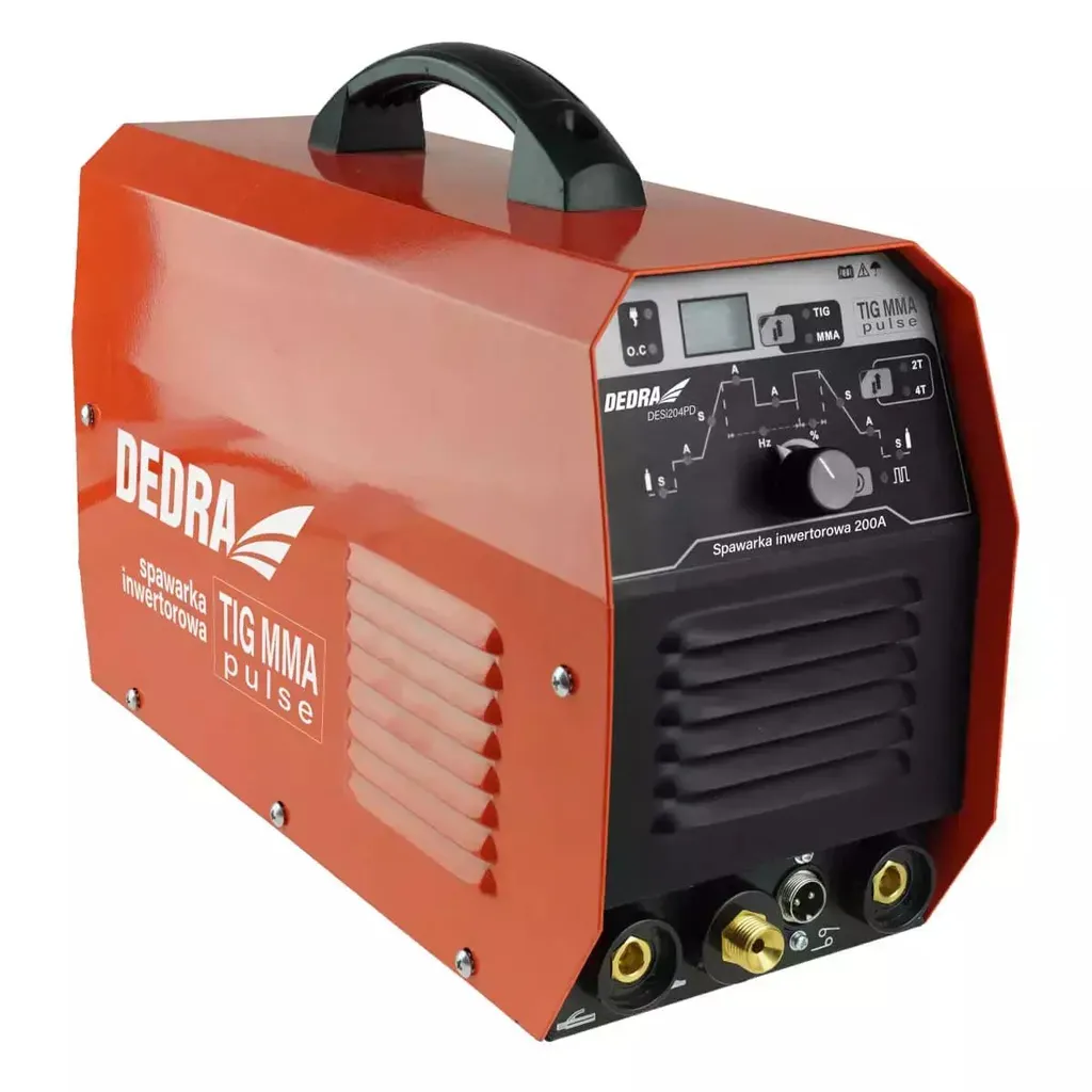 Soudeur TIG Inverter Dedra DESTI204PD 200A Pulse et écran LCD bleu