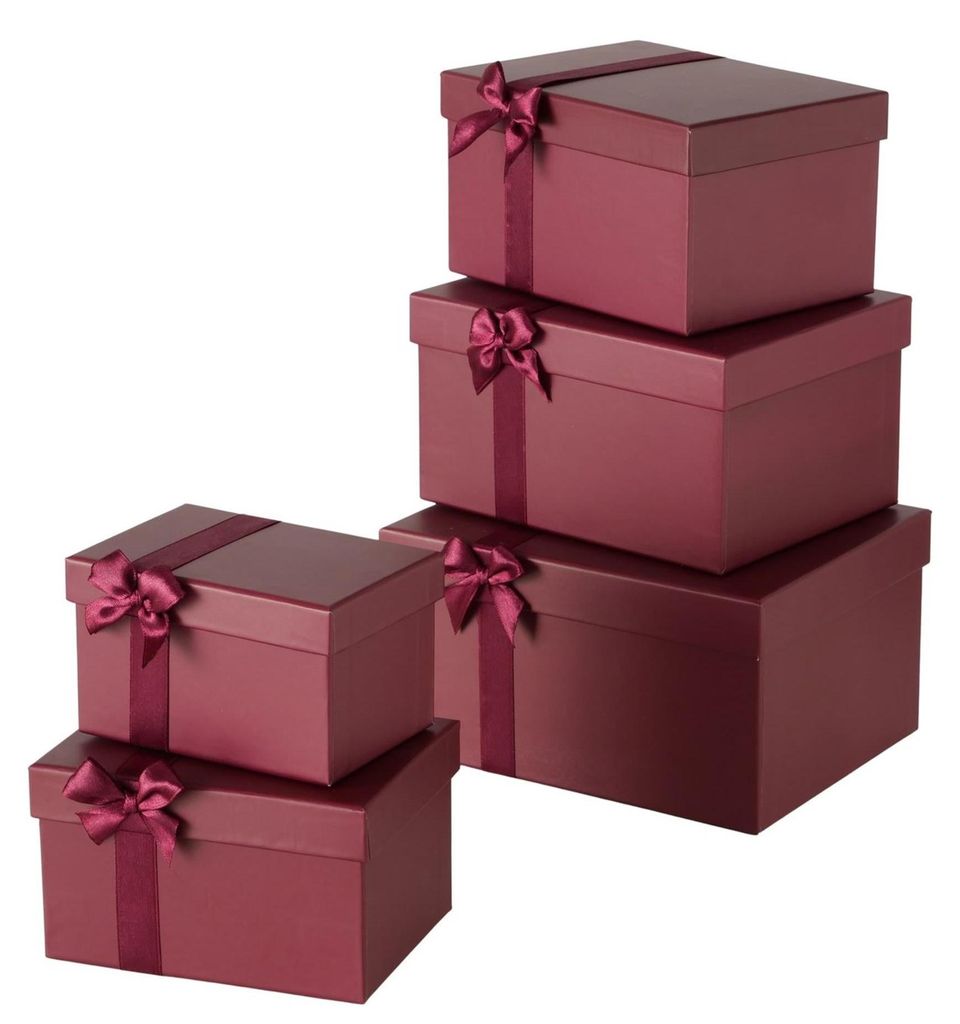 Boltze Home Geschenkbox Set Geschenkverpackung 5-teilig mehrfarbig