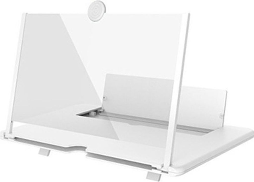 16 Zoll Handy-Bildschirm Verstärker Pull-out 3d Vergrößerungsglas ultra klaren Stand-Magnifier Vergrößern Bracket Weiß