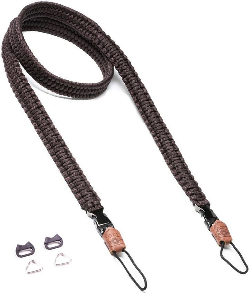 C-ROPE Kameragurt Traveler aus Paracord 125cm Dark Coffee Produktbild 
