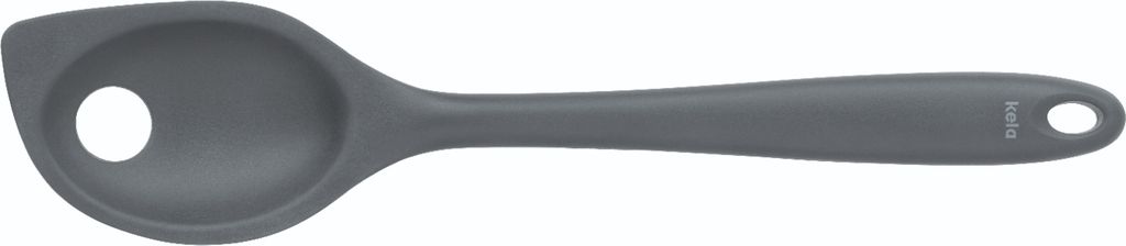 KELA Děrovaná lžíce na vaření Tom Silikonová šedá KL-12587 Obrázek produktu 