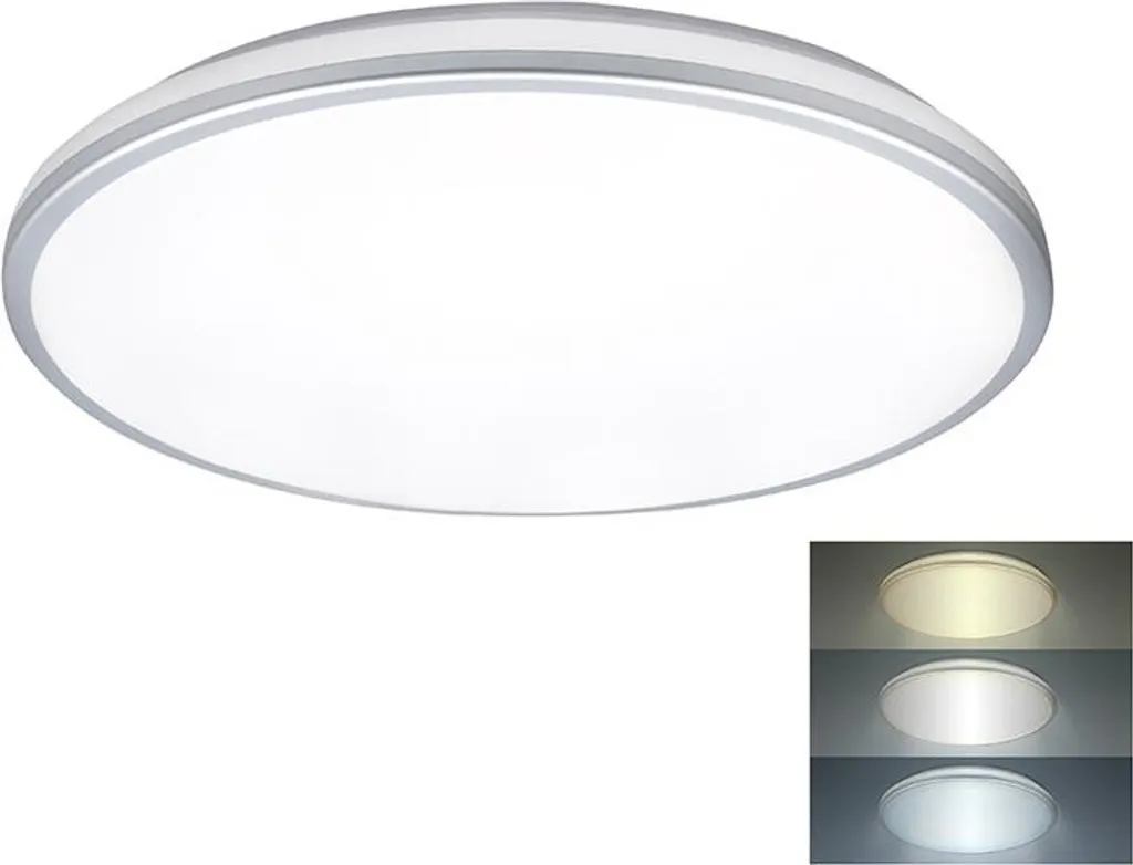 Solight Illuminazione a LED con protezione dall'umidità, IP54, 24W, 2150lm, 3CCT, 38cm