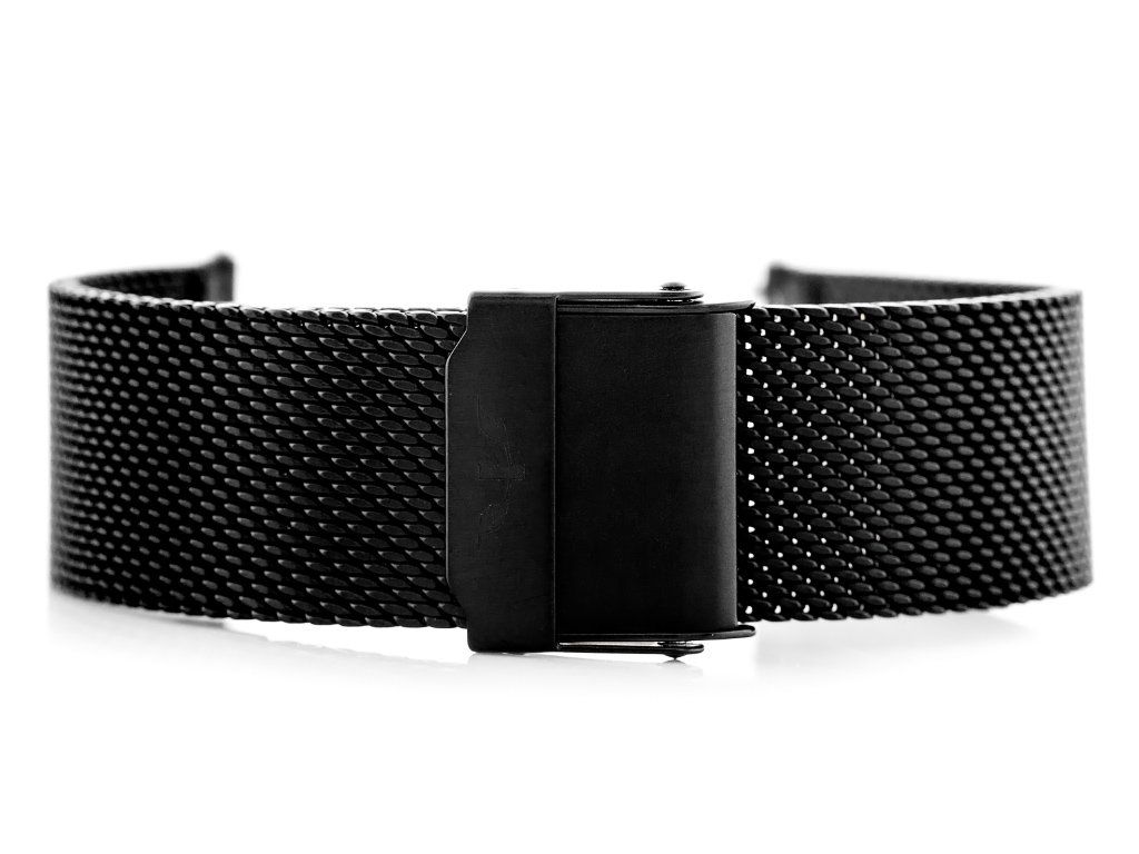 Bisset Armband (BB009E) - Schwarz 14mm