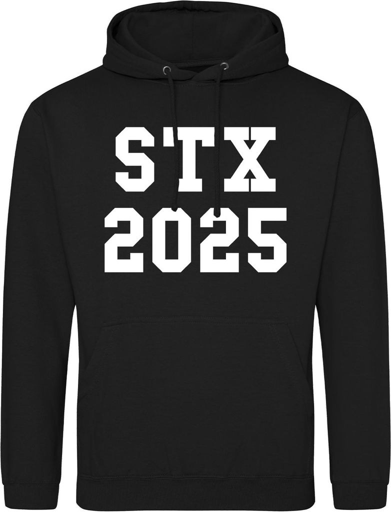 Huuraa Uni Hoodie STX 2025 Abschluss Dänemark S Deep Black Vegan Sweatshirt Geschenkidee