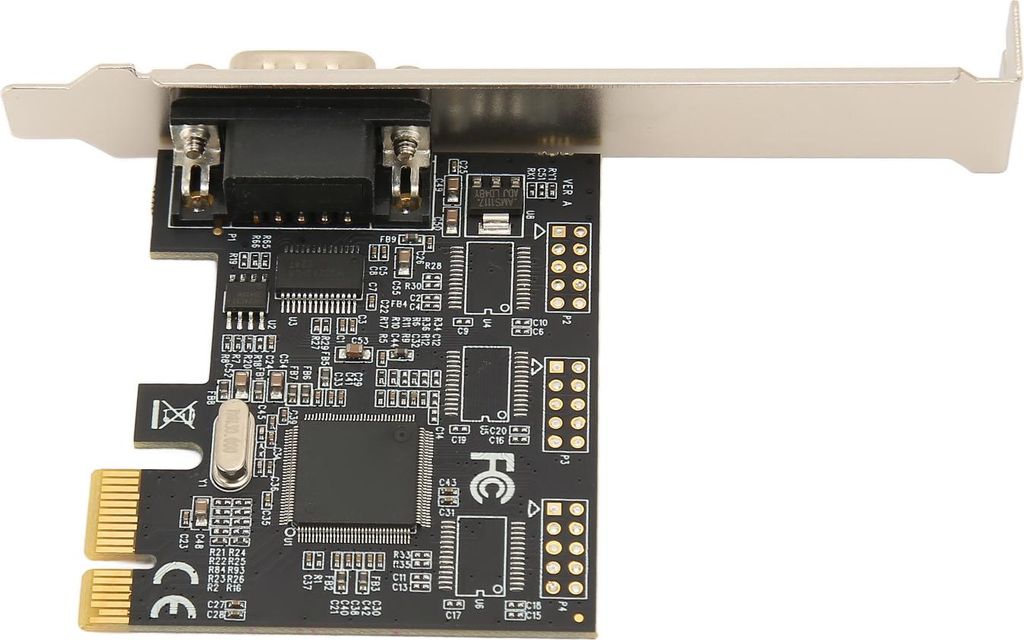 SIXRUN PCIe X1 RS232 Serielle Adapterkarte, PCB-Material, 250 Kbit/s bertragungsrate, Verbindet Drucker und Scanner fr DOS