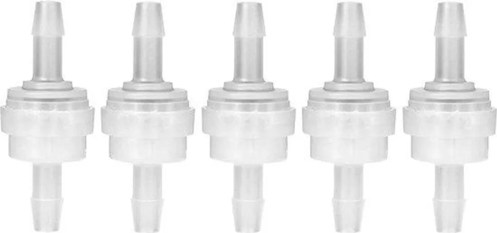 Clapet anti-retour en plastique 5 mm avec joint en caoutchouc fluoré