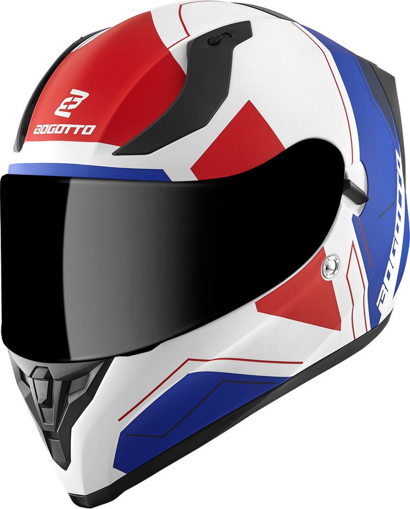 Helma Bogotto V128 Strada, modrá/červená/bílá, XL Obrázek produktu 