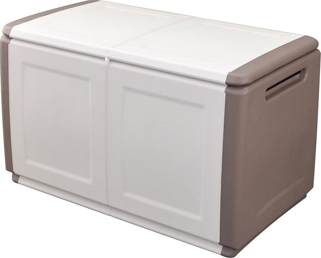 Coffre de rangement 230L Beige/Taupe 96 x 53 x H57cm Image du produit 
