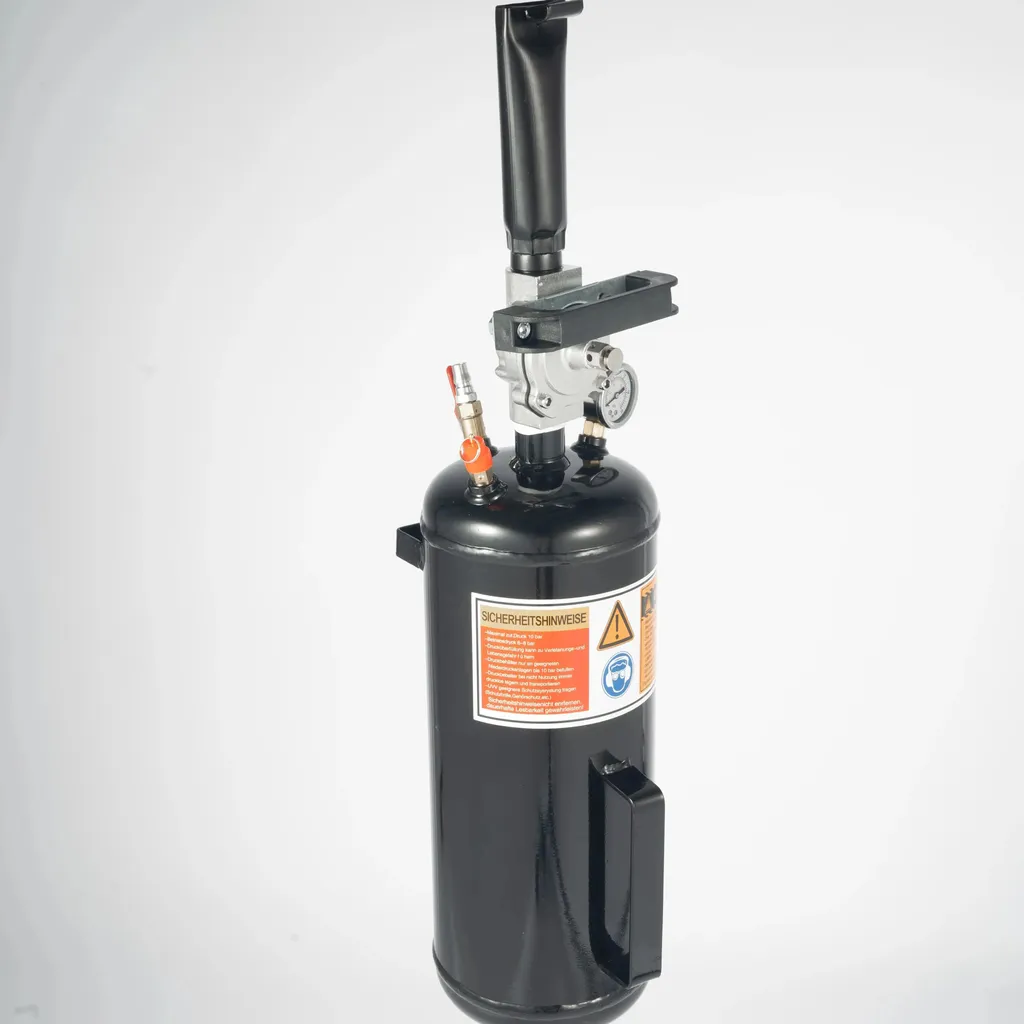 Munirater Gonfiatore Per Pneumatici 8 Litri (2,1 Galloni) - Tool A Grilletto Per Seduta Tallone, Pressione 87-116 PSI, Acciaio, Manometro Integrato