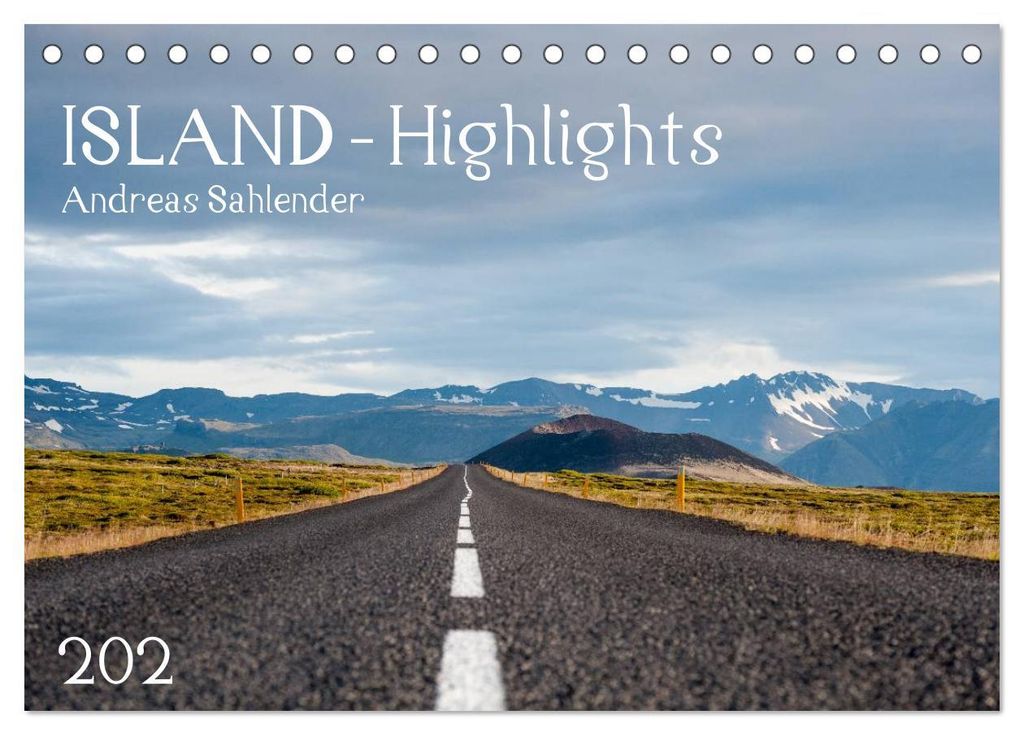 Island Highlights (Tischkalender 2027 DIN A5 quer), CALVENDO Monatskalender