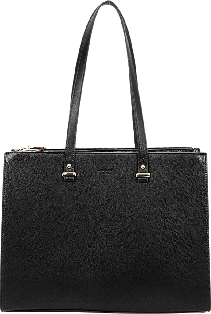 Gallantry Sac Shopper Noir en Simili Cuir de Haute Qualité pour Femme
