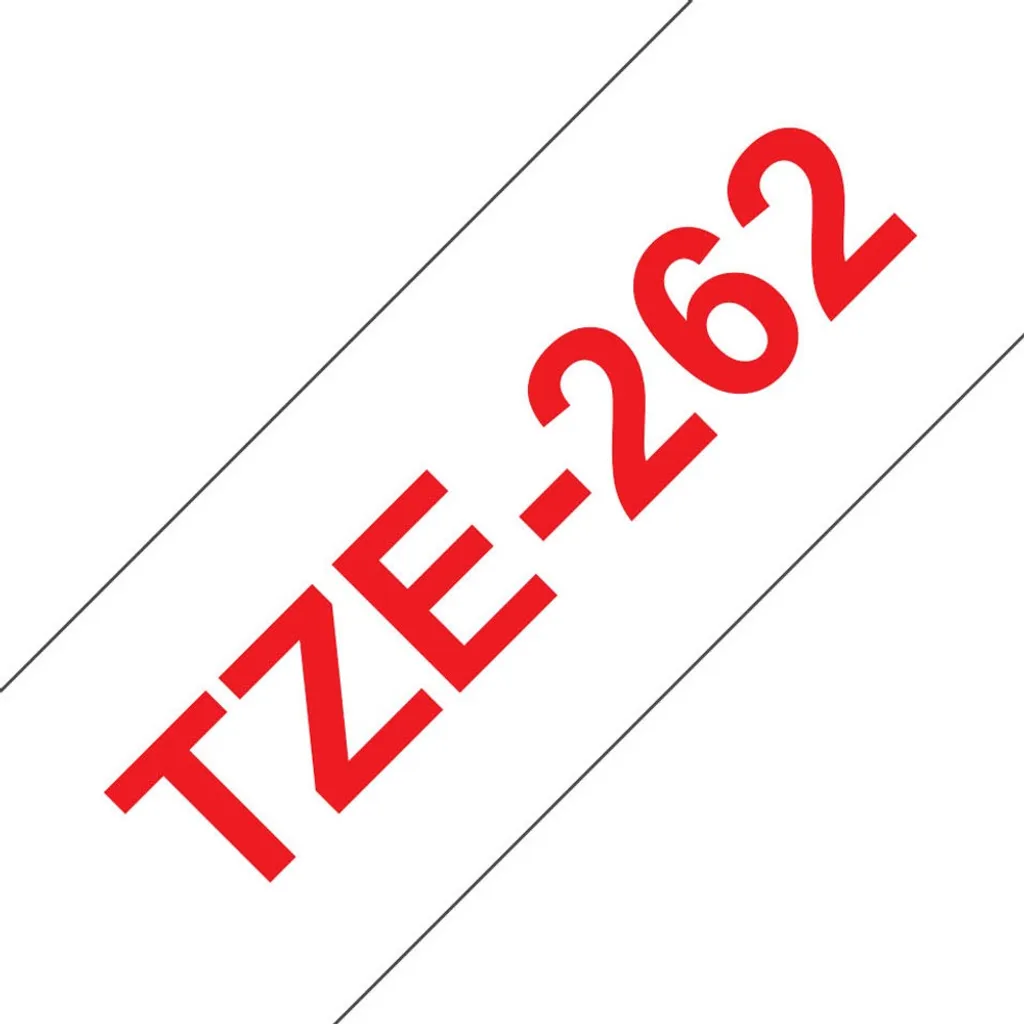 Nastro Brother TZE-262 Originale 36mm | Etichettatura Industriale Rosso