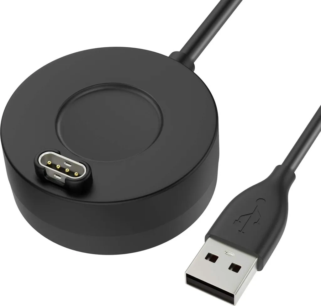 Chargeur rapide USB noir haute performance pour Garmin Vivoactive 3