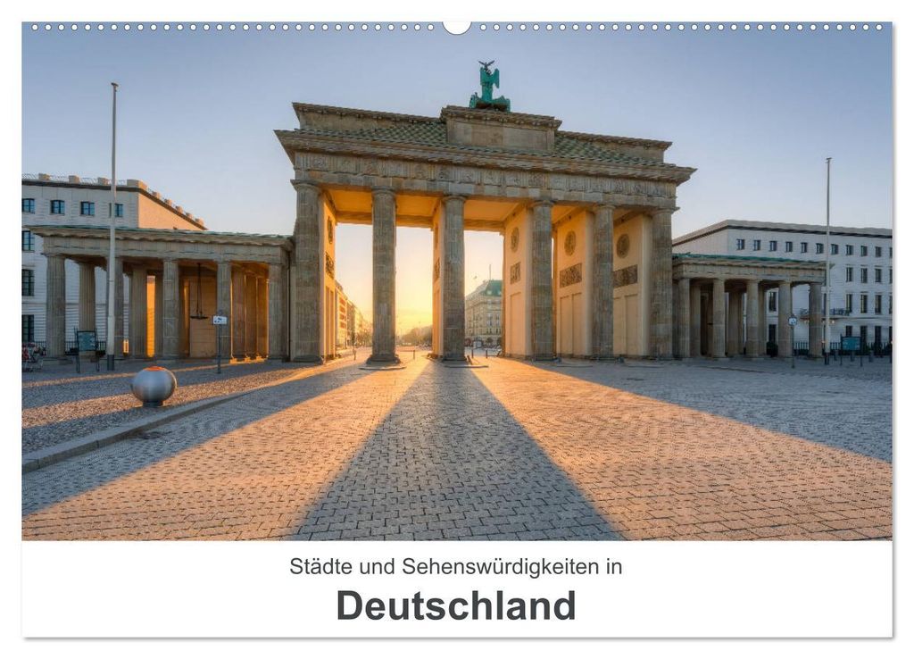 Städte und Sehenswürdigkeiten in Deutschland (Wandkalender 2027 DIN A2 quer), CALVENDO Monatskalender