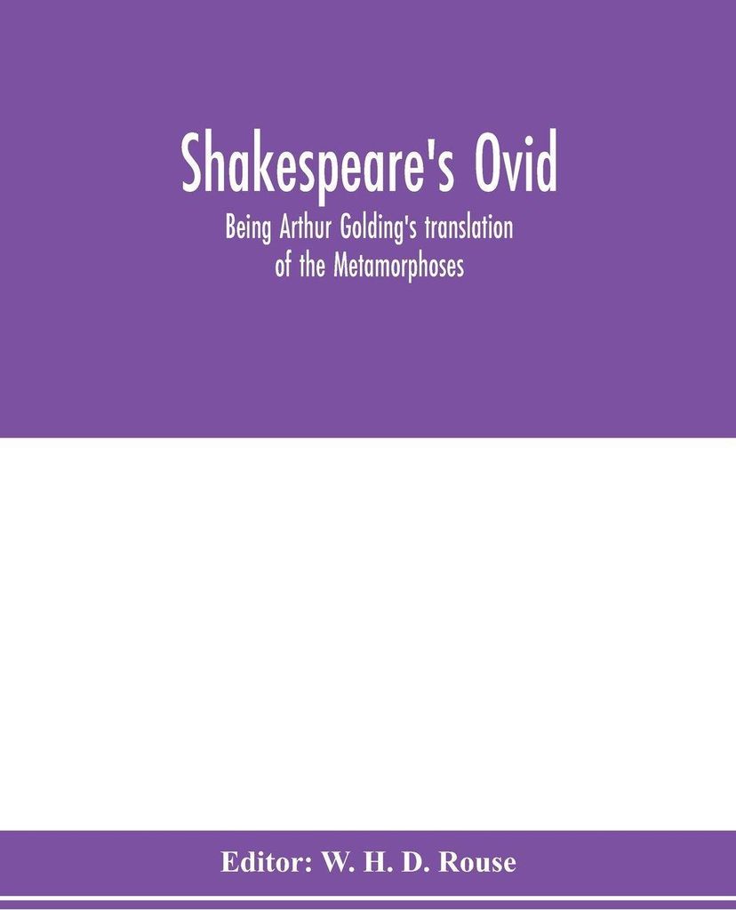 Shakespeare's Ovid