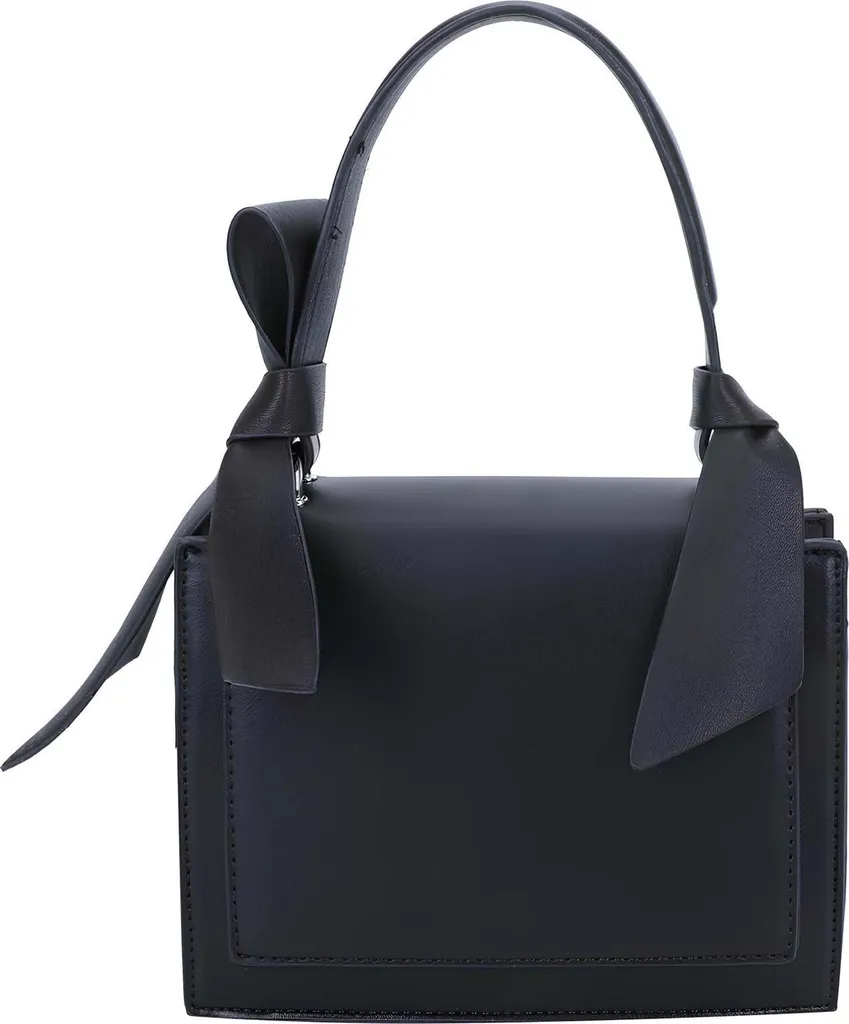 Sac à Main Noir Élégant et Organisé avec Rabat pour Femme Active