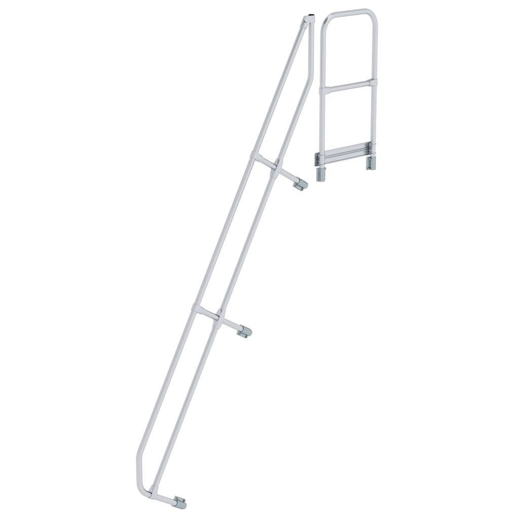 Günzburger Steigtechnik zweiter Handlauf für Treppe mit Plattform 60° mit 11 Stufen - 600591
