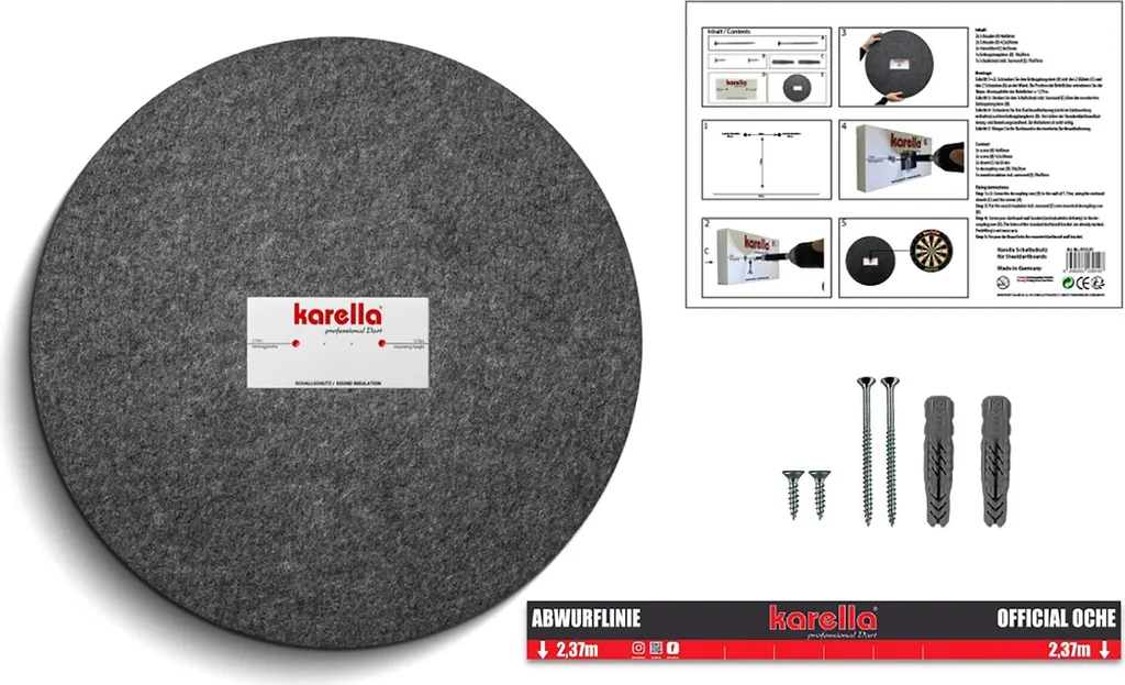 Support phonique Karella compatible avec toute cible fléchette sisal - 12