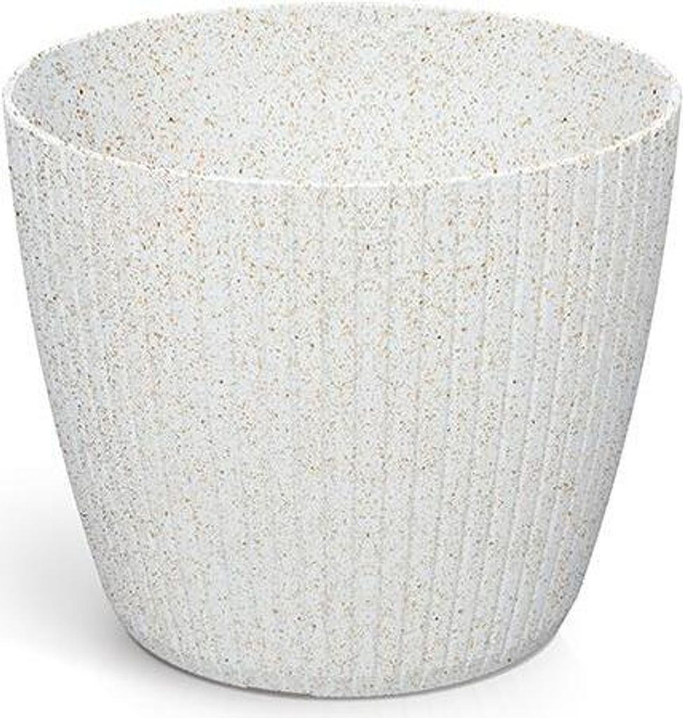 Doniczka Okrągła Lamia Round Eco Wood Dlam140W Bialy Eco