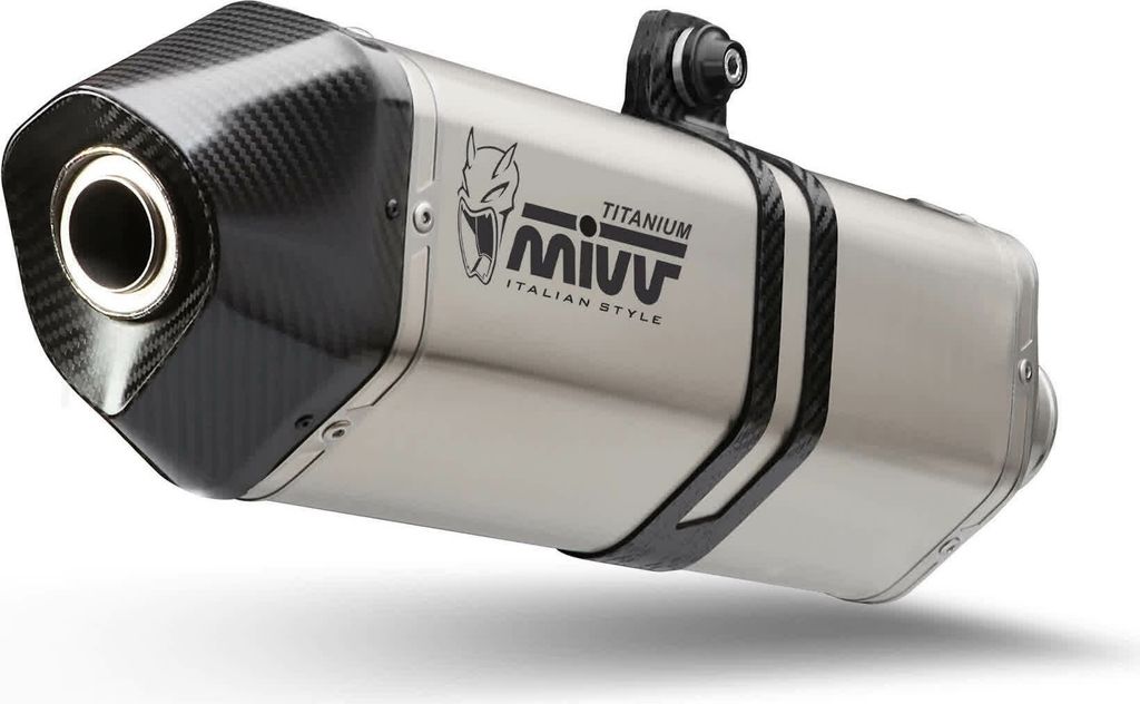 MIVV Speed Edge Slip-on Auspuff homologiert in Titan für BMW R 1250 GS/Adventure