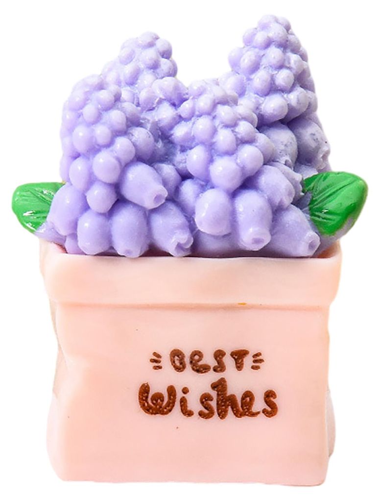 Miniatur-Topfblume, Mini-Kunstharz-Bonsai, Puppenhaus-Accessoire, winzige Feengarten-Ornamente für DIY-Bastelarbeiten