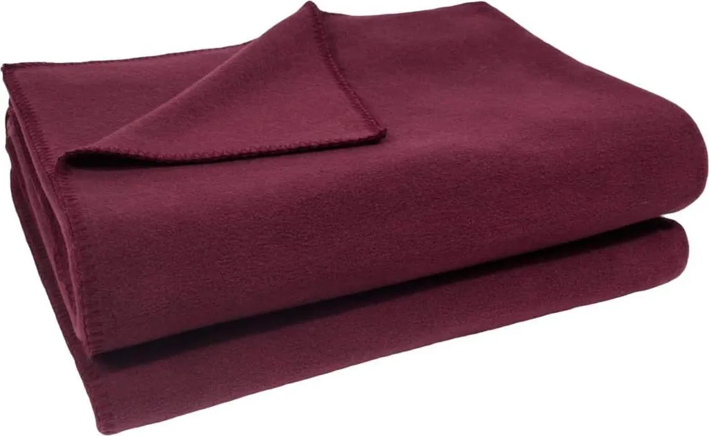 Plaid Zoeppritz Soft-Fleece Wine 180x220 | Design 103291 Elegante