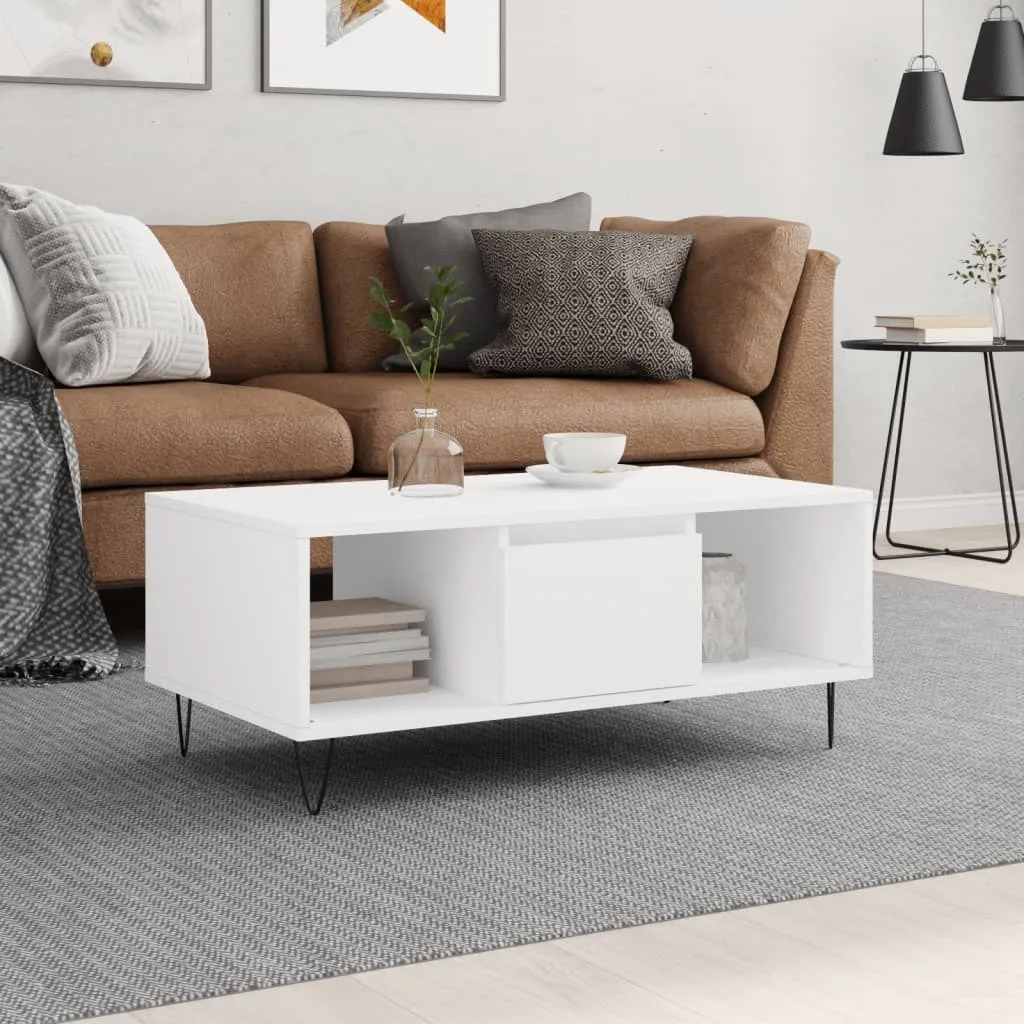 Offerta Tavolino Salotto Bianco 90x50 Maison Exclusive - Legno