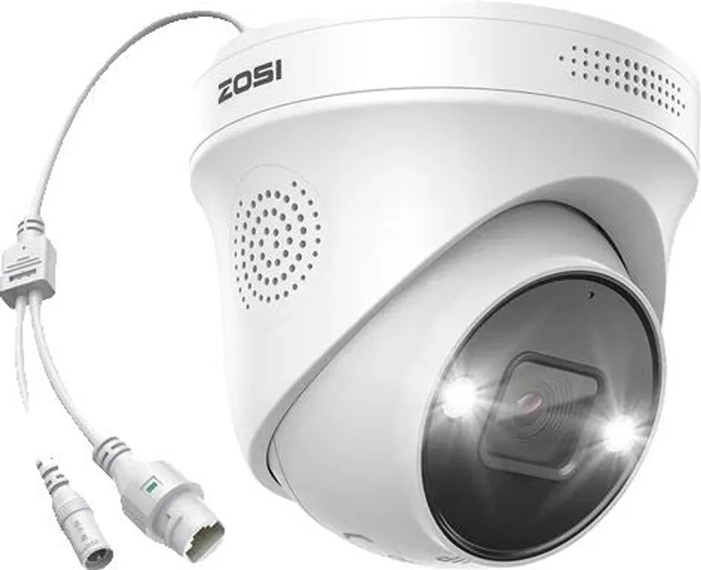 Caméra IP 4K PoE pour sécuriser maison et jardin avec détection IA