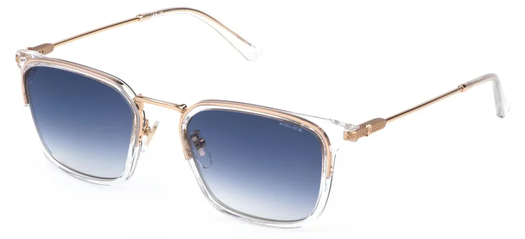 Lunettes de soleil de conduite Police SPLP27 verres bleus dégradés